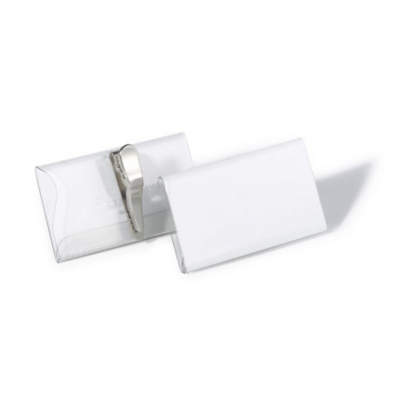 DURABLE 8110 19 NAME BADGE CROCO CLIP (40 X 75 MM) TRANSPARENT DURABLE 8110 19 NAME BADGE CROCO CLIP (40 X 75 MM) TRANSPARENT